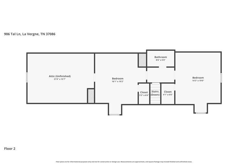 2,170/Mo, 906 Tal Ln La Vergne, TN 37086 Floor Plan View 2