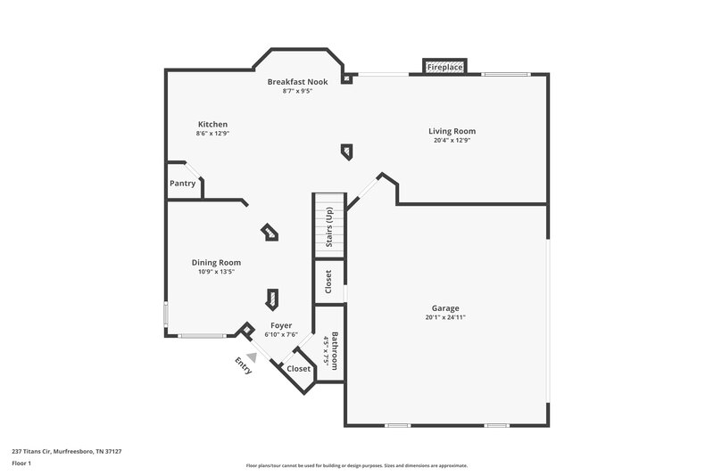 1,935/Mo, 237 Titans Cir Murfreesboro, TN 37127 Floor Plan View