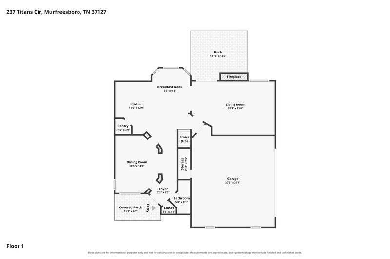 2,285/Mo, 237 Titans Cir Murfreesboro, TN 37127 Floor Plan View