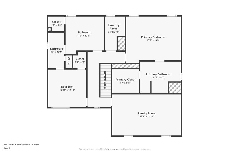 1,935/Mo, 237 Titans Cir Murfreesboro, TN 37127 Floor Plan View 2