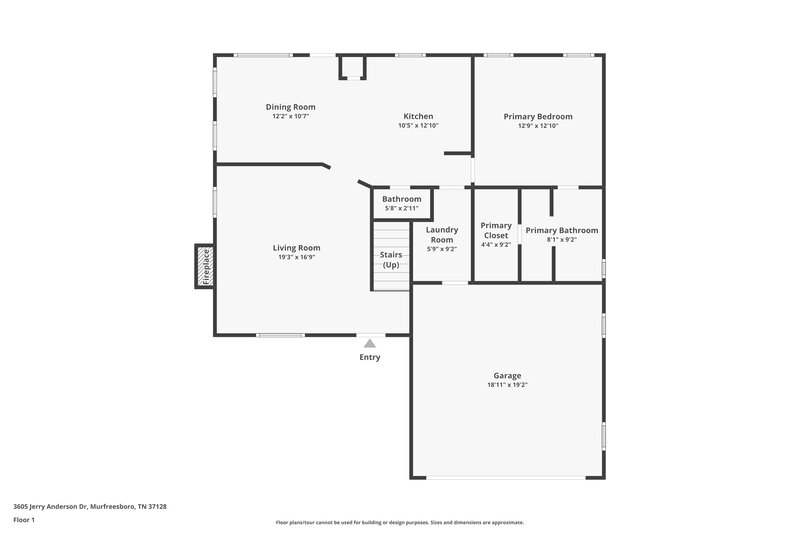 2,615/Mo, 3605 Jerry Anderson Dr Murfreesboro, TN 37128 Floor Plan View 2