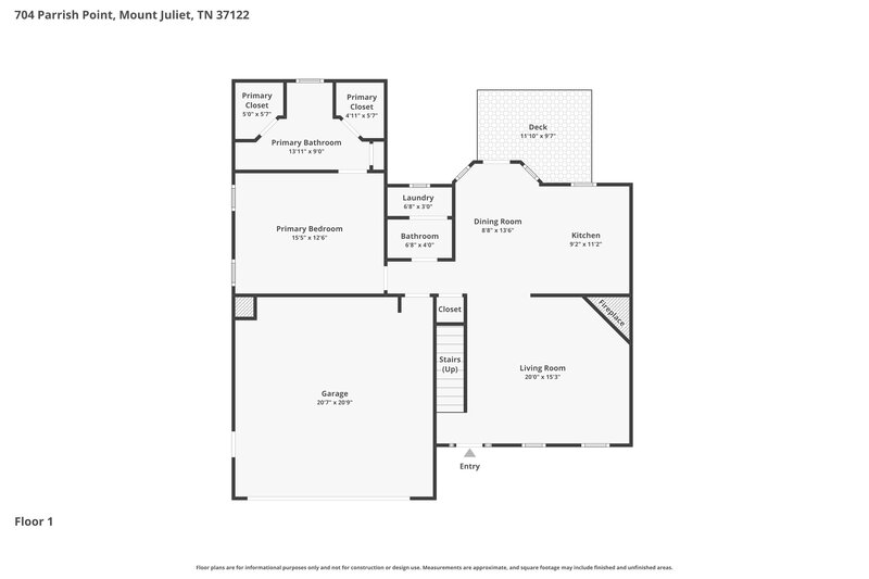 2,785/Mo, 704 Parrish Pt Mt Juliet, TN 37122 Floor Plan View