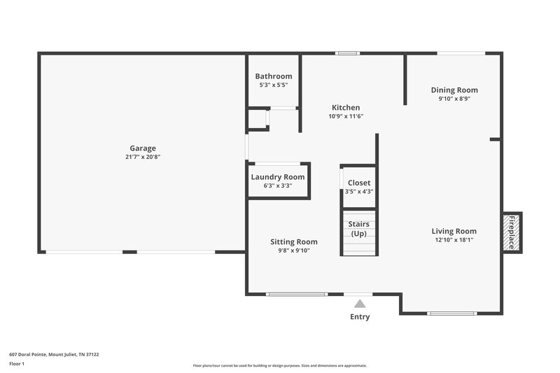 2,655/Mo, 607 Doral Pointe Mt Juliet, TN 37122 Floor Plan View