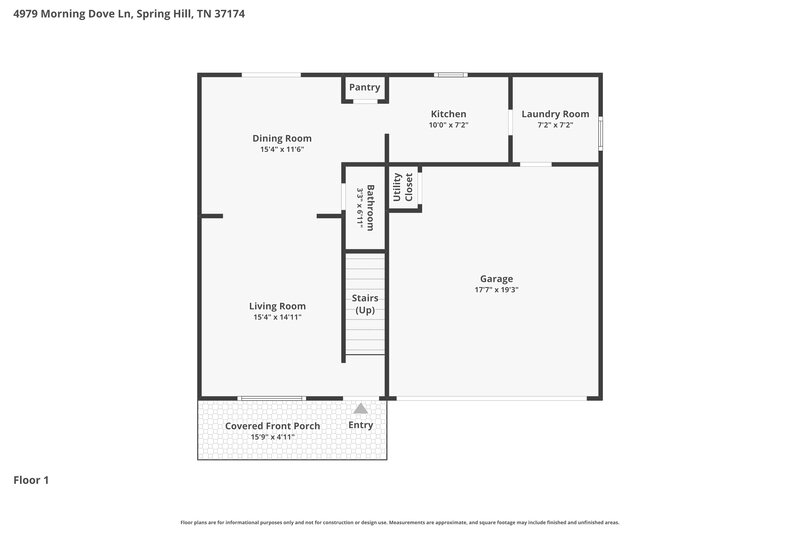 2,055/Mo, 4979 Morning Dove Ln Spring Hill, TN 37174 Floor Plan View