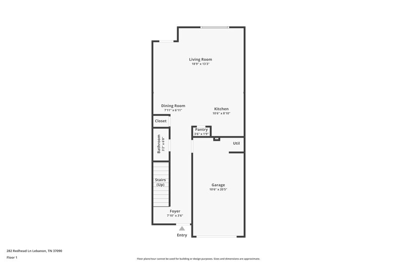 1,695/Mo, 282 Redhead Ln Lebanon, TN 37090 Floorplan View 2