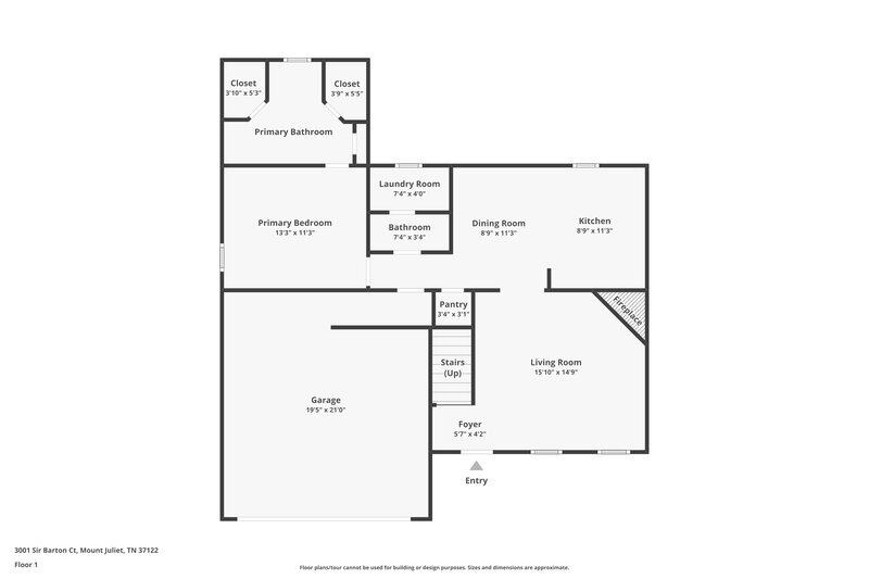 2,265/Mo, 3001 Sir Barton Ct Mt Juliet, TN 37122 Floor Plan View