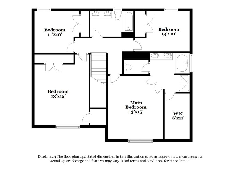 1,895/Mo, 1827 Potters Ct Murfreesboro, TN 37128 Floor Plan View 2