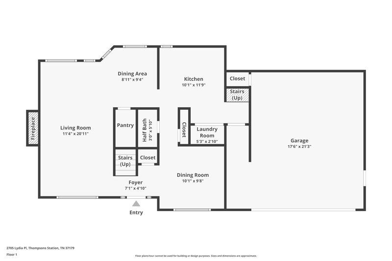 2,610/Mo, 2705 Lydia Pl Thompsons Station, TN 37179 Floor Plan View 3
