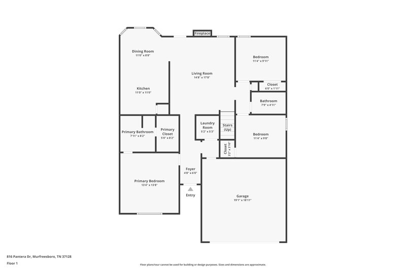 3,340/Mo, 816 Pantera Dr Murfreesboro, TN 37128 Floor Plan View