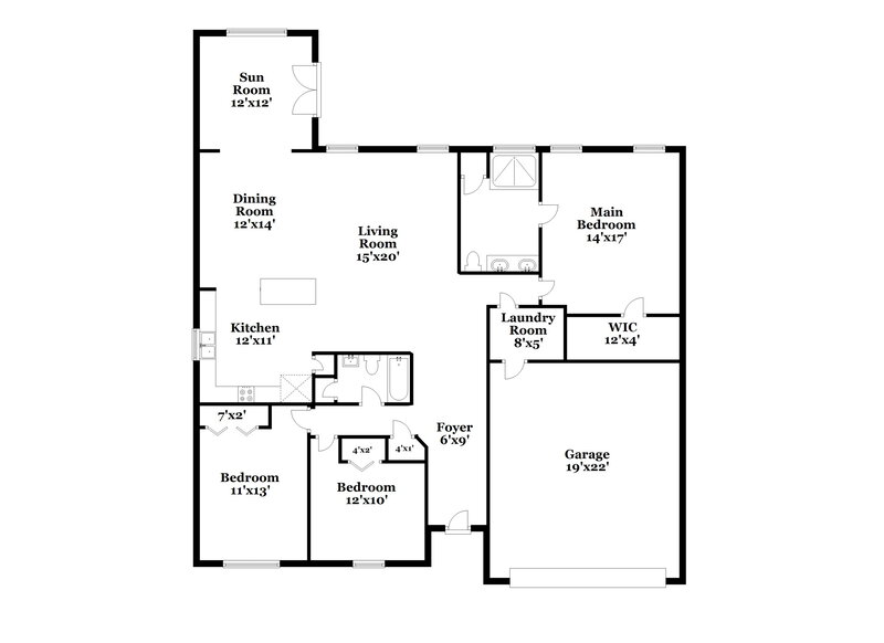 2,425/Mo, 130 Megan St Spring Hill, TN 37174 Floor Plan View