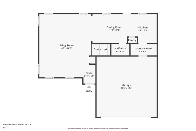 2,049/Mo, 913 Buckhaven Dr Smyrna, TN 37167 Floor Plan View