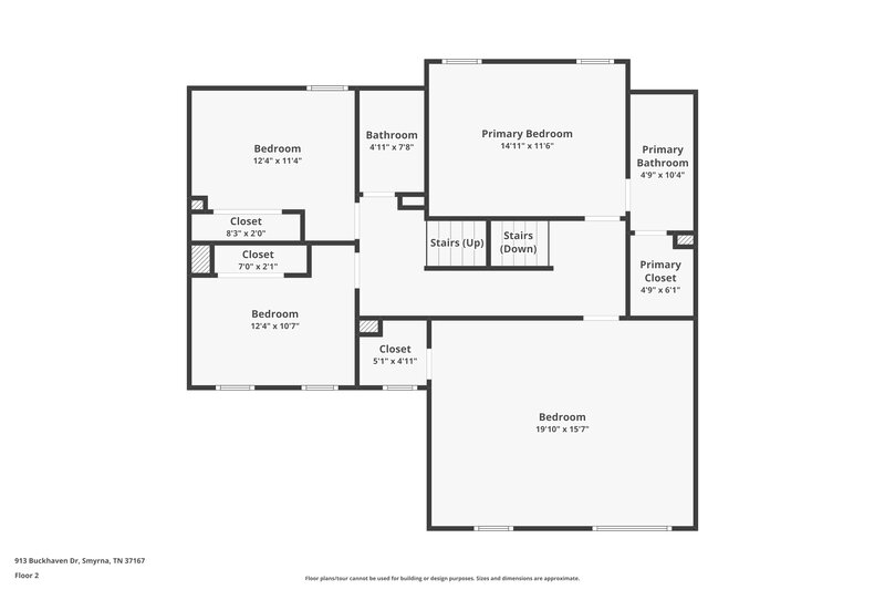 2,049/Mo, 913 Buckhaven Dr Smyrna, TN 37167 Floor Plan View 2