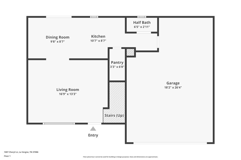 2,110/Mo, 1007 Cheryl Ln La Vergne, TN 37086 Floor Plan View