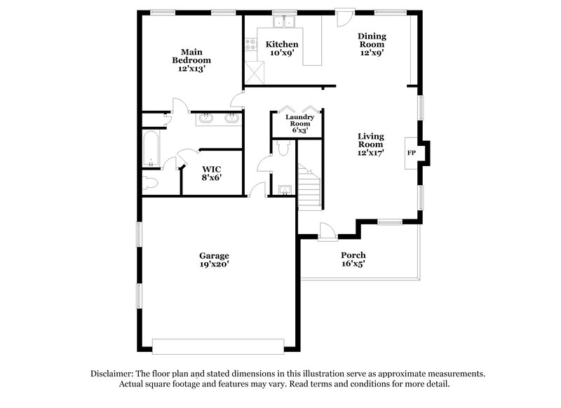 2,345/Mo, 3404 Whitesail Ct Antioch, TN 37013 Floor Plan View