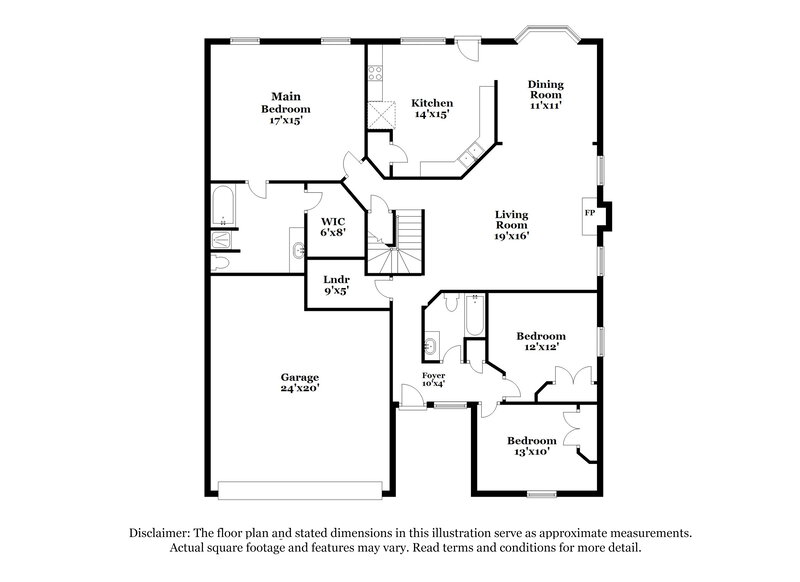 2,190/Mo, 6836 Hickory Rim Ct Antioch, TN 37013 Floor Plan View