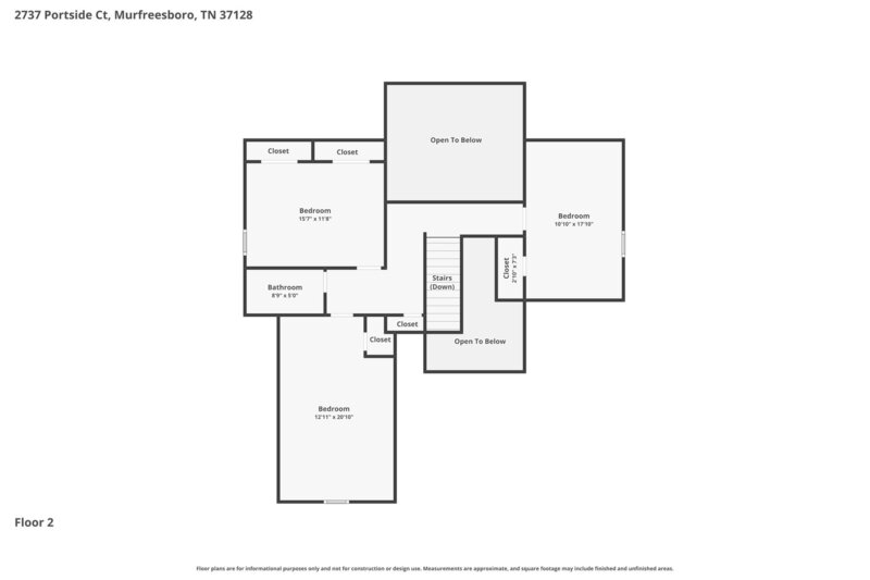2,570/Mo, 2737 Portside Ct Murfreesboro, TN 37128 Floorplan View 2