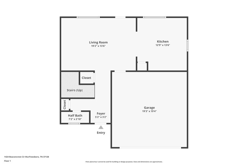 2,610/Mo, 1424 Beaconcrest Cir Murfreesboro, TN 37128 Floor Plan View