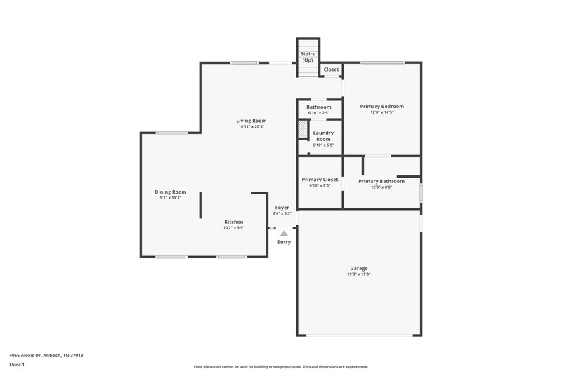 3,080/Mo, 4956 Alexis Dr Antioch, TN 37013 Floor Plan View