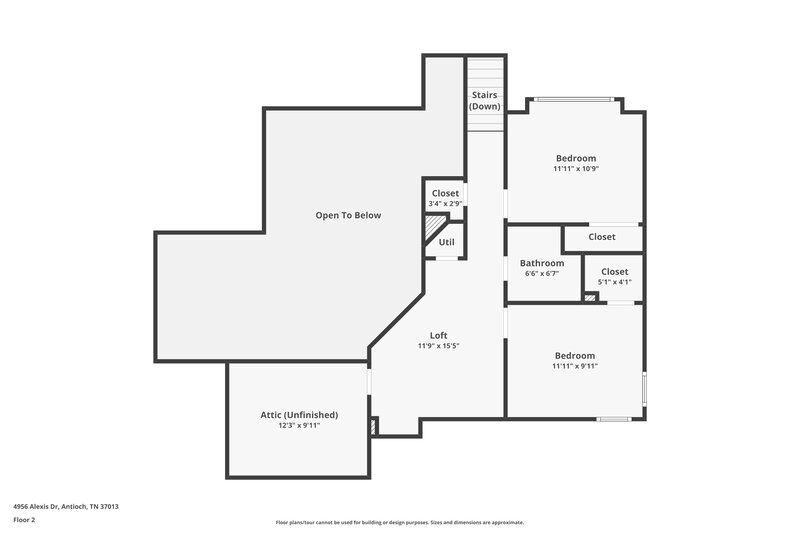 3,080/Mo, 4956 Alexis Dr Antioch, TN 37013 Floor Plan View 2