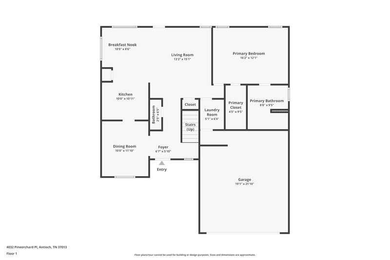 2,445/Mo, 4032 Pineorchard Pl Antioch, TN 37013 Floor Plan View