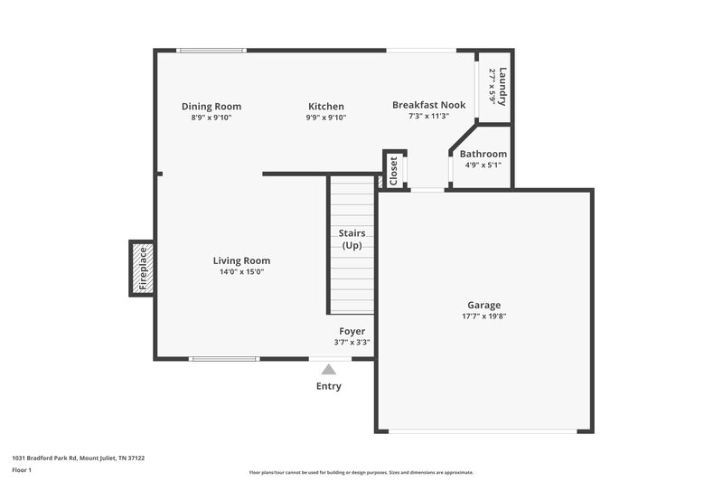 2,065/Mo, 1031 Bradford Park Rd Mt Juliet, TN 37122 Floor Plan View