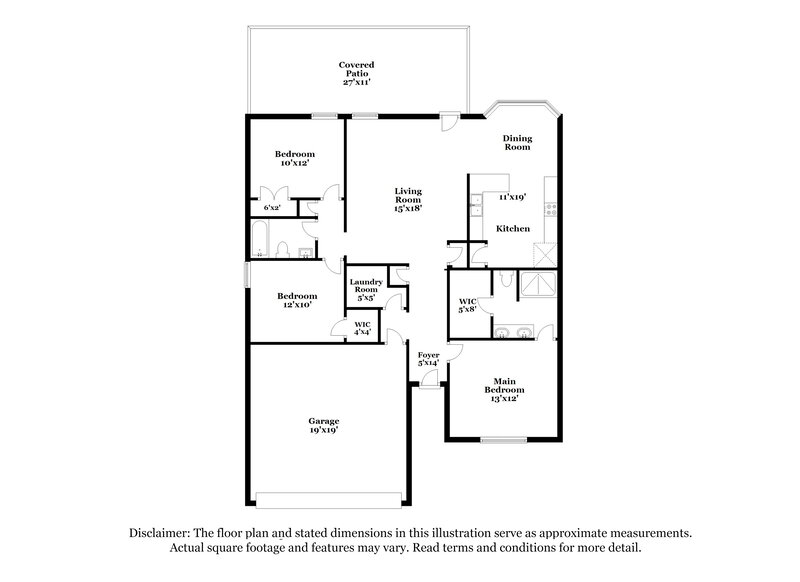 2,055/Mo, 1280 Saint Andrews Dr Murfreesboro, TN 37128 Floor Plan View