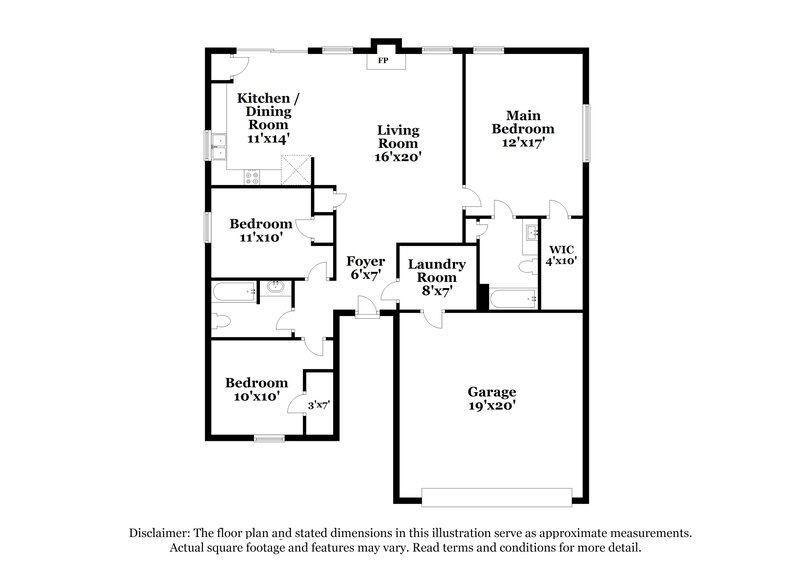 1,995/Mo, 2313 Leighton Way Spring Hill, TN 37174 Floorplan View