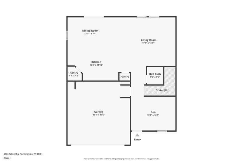 2,220/Mo, 3565 Fellowship Rd Columbia, TN 38401 Floor Plan View