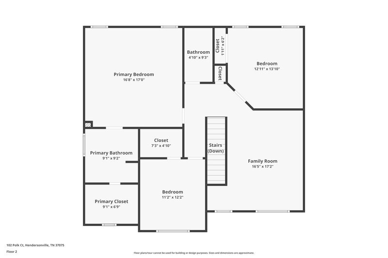 2,435/Mo, 102 Polk Ct Hendersonville, TN 37075 Floorplan View 2