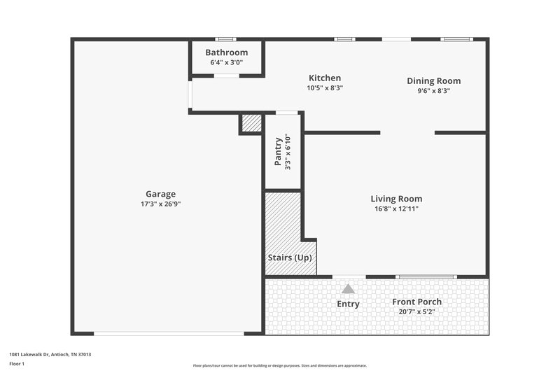 1,985/Mo, 1081 Lakewalk Dr Antioch, TN 37013 Floor Plan View