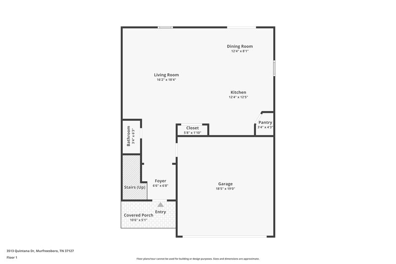 2,225/Mo, 3513 Quintana Dr Murfreesboro, TN 37127 Floor Plan View