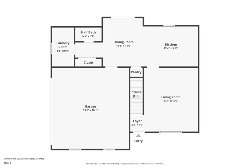 2,185/Mo, 3505 Perlino Dr Murfreesboro, TN 37128 Floor Plan View