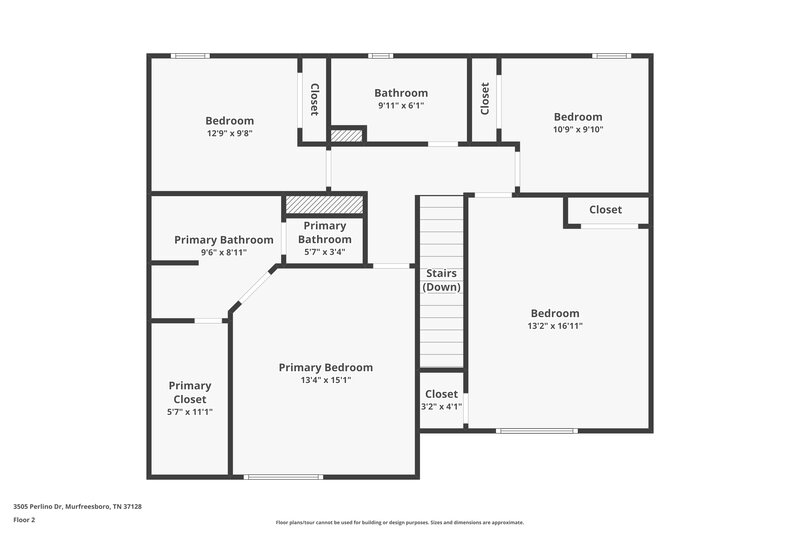 2,185/Mo, 3505 Perlino Dr Murfreesboro, TN 37128 Floor Plan View 2