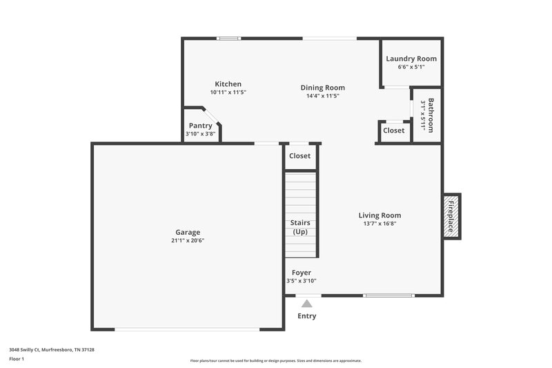 2,005/Mo, 3048 Swilly Ct Murfreesboro, TN 37128 Floor Plan View