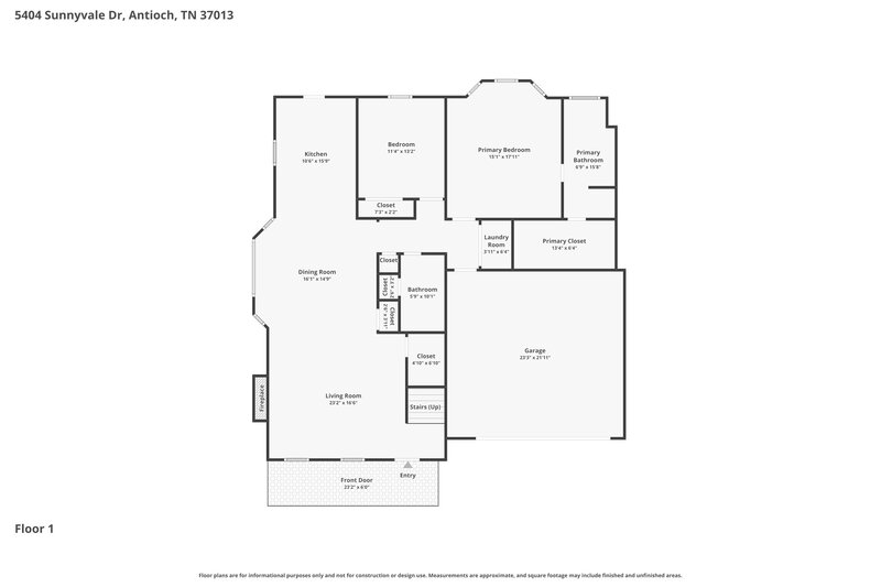 2,390/Mo, 5404 Sunnyvale Dr Antioch, TN 37013 Floor Plan View