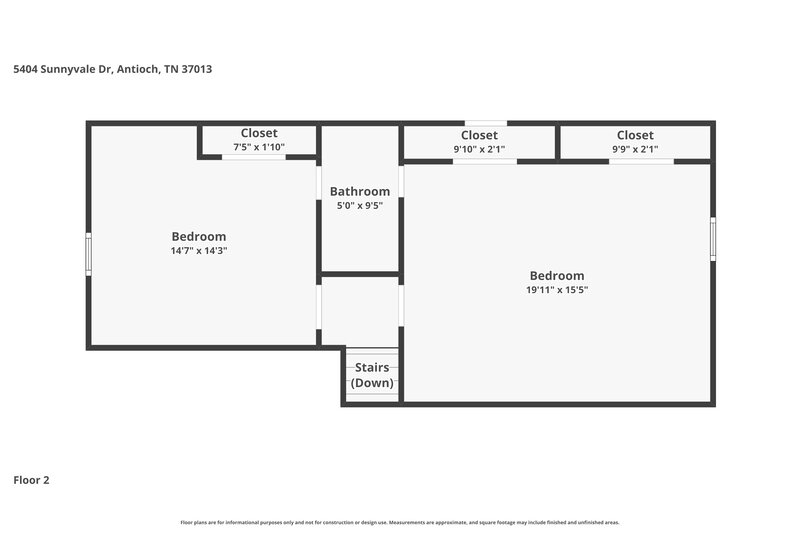 2,390/Mo, 5404 Sunnyvale Dr Antioch, TN 37013 Floor Plan View 2