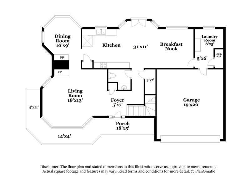 2,520/Mo, 2202 Jo Ann Dr Spring Hill, TN 37174 Floor Plan View