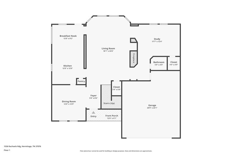 2,690/Mo, 1536 Rachaels Rdg Hermitage, TN 37076 Floor Plan View