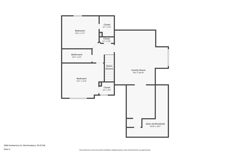 2,065/Mo, 3306 Hamberton Cir Murfreesboro, TN 37128 Floor Plan View 2
