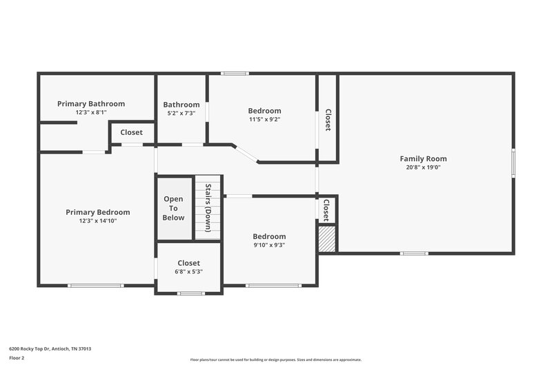 2,940/Mo, 6200 Rocky Top Dr Antioch, TN 37013 Floorplan View 2