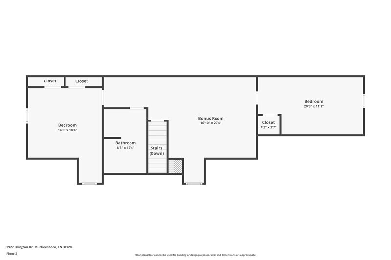2,410/Mo, 2927 Islington Dr Murfreesboro, TN 37128 Floor Plan View 2
