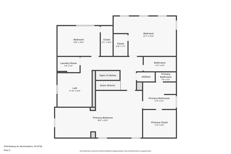 3,130/Mo, 5723 Roxbury Dr Murfreesboro, TN 37128 Floor Plan View 2