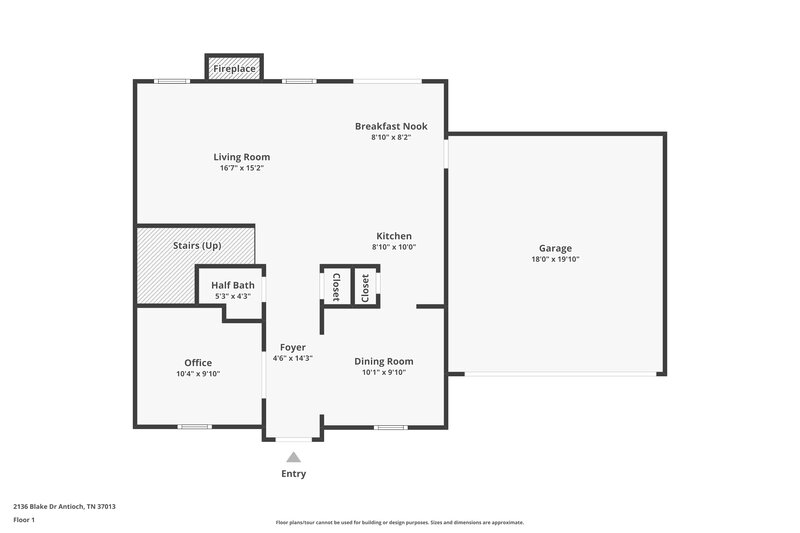 2,345/Mo, 2136 Blake Dr Antioch, TN 37013 Floor Plan View