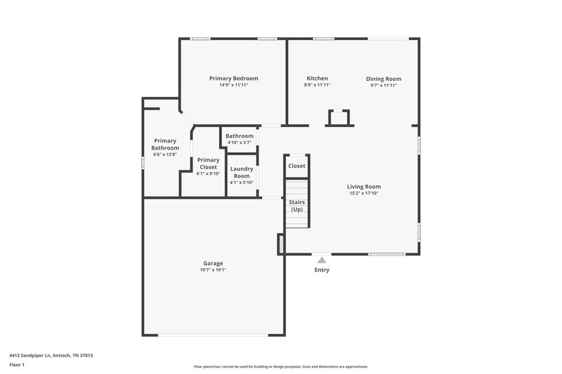 3,510/Mo, 4412 Sandpiper Ln Antioch, TN 37013 Floor Plan View