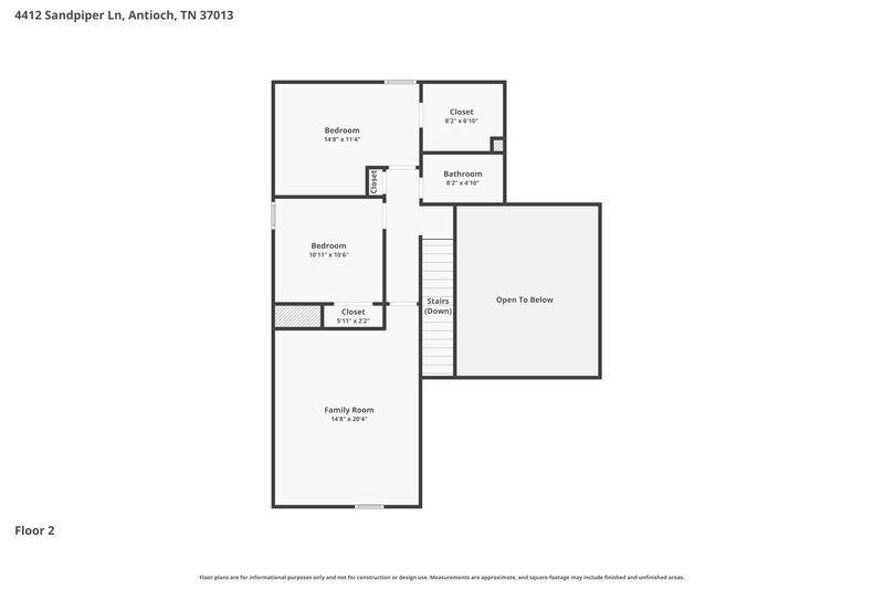 2,370/Mo, 4412 Sandpiper Ln Antioch, TN 37013 Floor Plan View