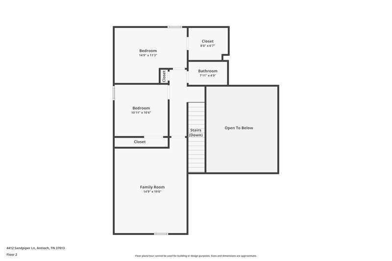 3,510/Mo, 4412 Sandpiper Ln Antioch, TN 37013 Floor Plan View 2