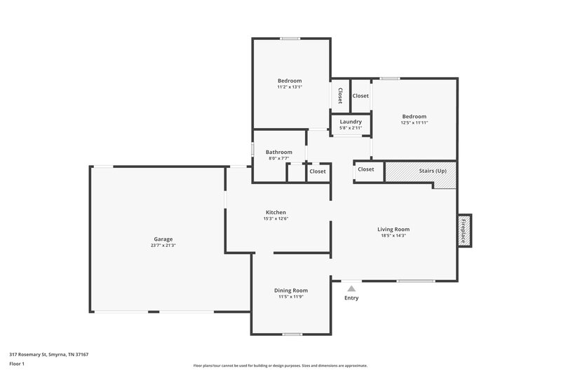 1,865/Mo, 317 Rosemary St Smyrna, TN 37167 Floor Plan View