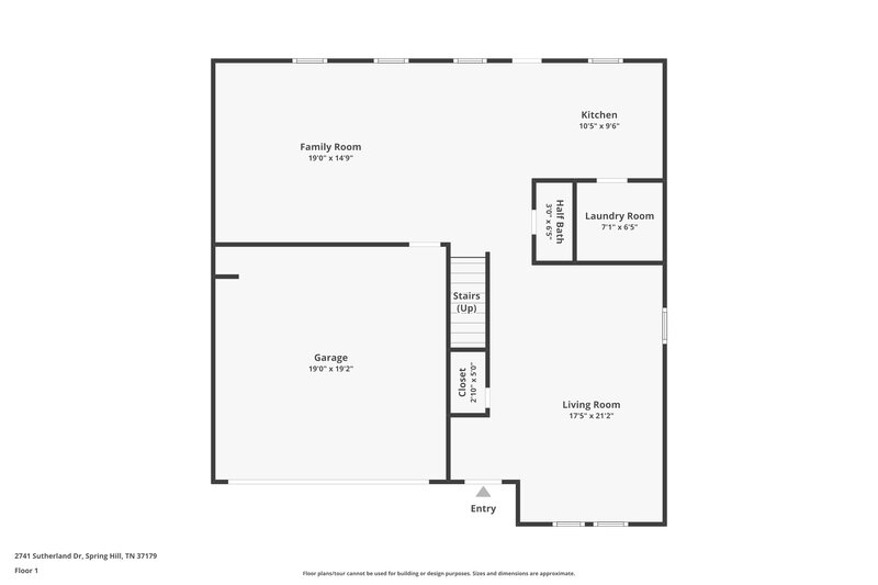 2,185/Mo, 2741 Sutherland Dr Thompsons Station, TN 37179 Floor Plan View