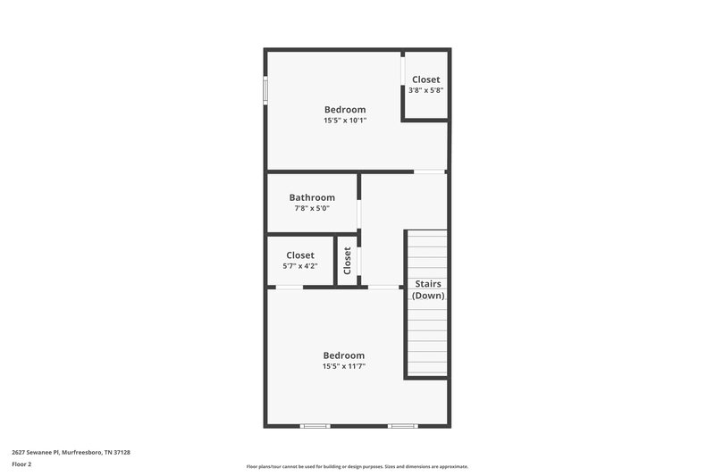 1,835/Mo, 2627 Sewanee Pl Murfreesboro, TN 37128 Floor Plan View 2