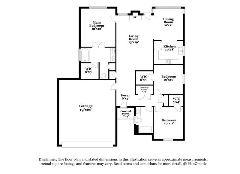 2,050/Mo, 5820 Murphywood Crossing Antioch, TN 37013 Floor Plan View